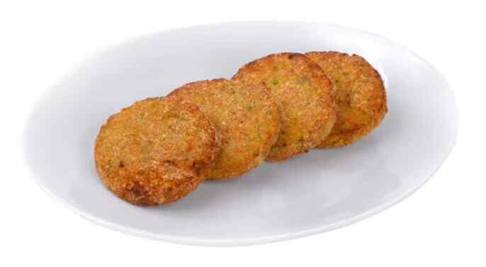 Chicken cutlet with vegetables (fried)