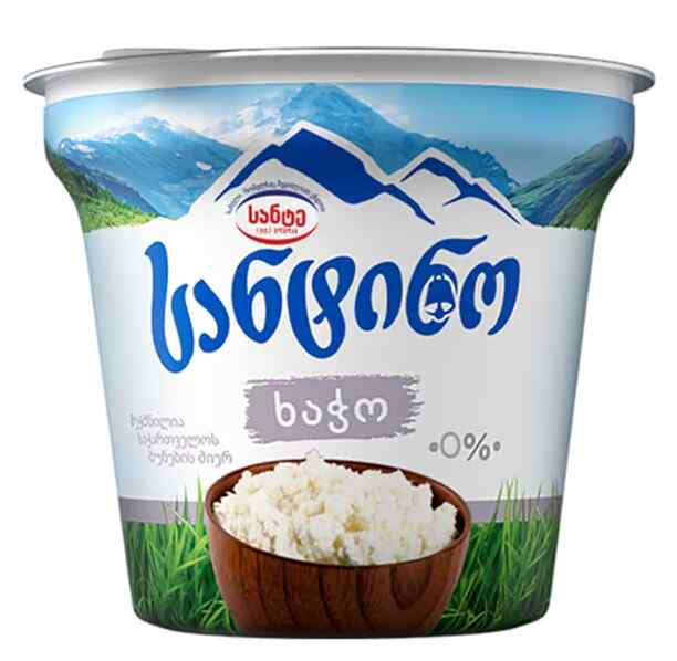 სანტინო ხაჭო 0% 180 გ.