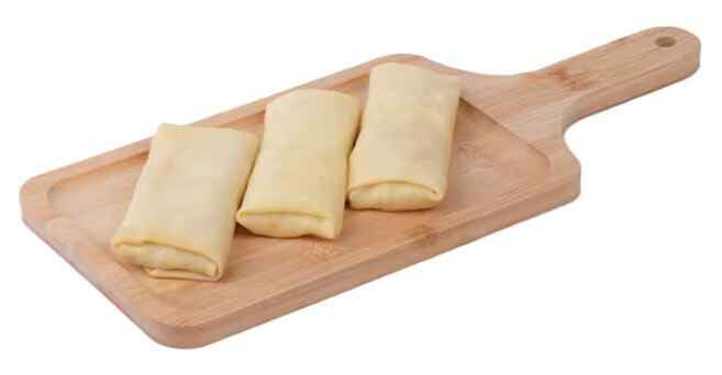 Blini with sulguni and mint s/f