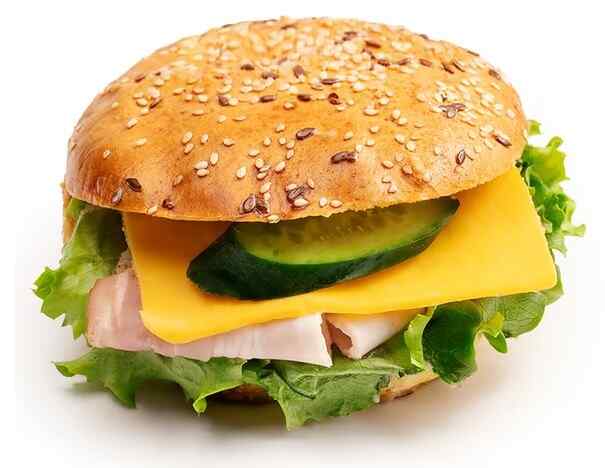 Burger with bacon