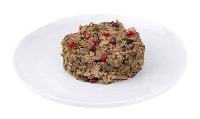 Chicken gizzard and liver with savory (cold)
