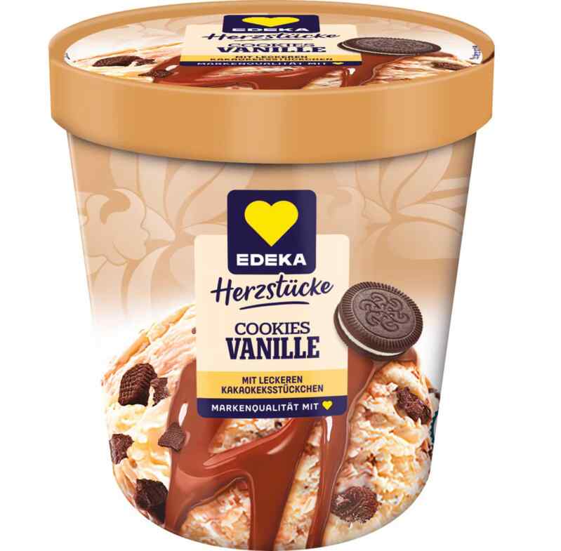 EDEKA - Ice Cream with Biscuit and Vanilla