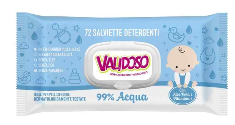 Validoso - Baby Water-Based Baby Wet Wipes 72 pcs