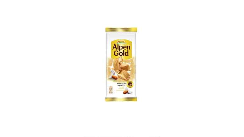 Alpen Gold-შავი შოკოლადის ფილა 80გრ