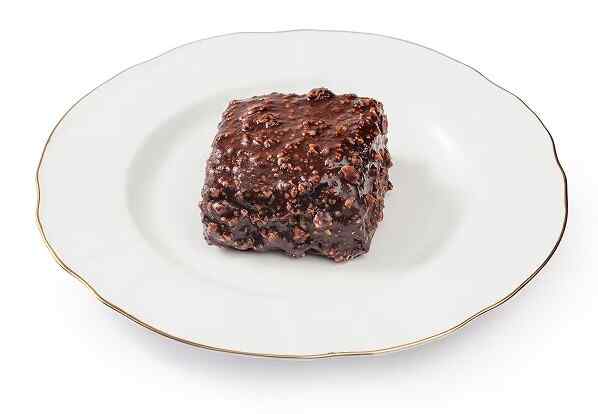 Brownie with chocolate icing