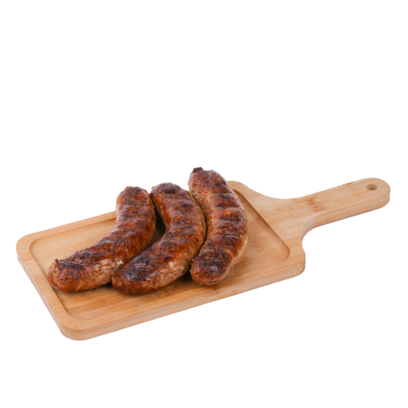 Fried bavarian sausage