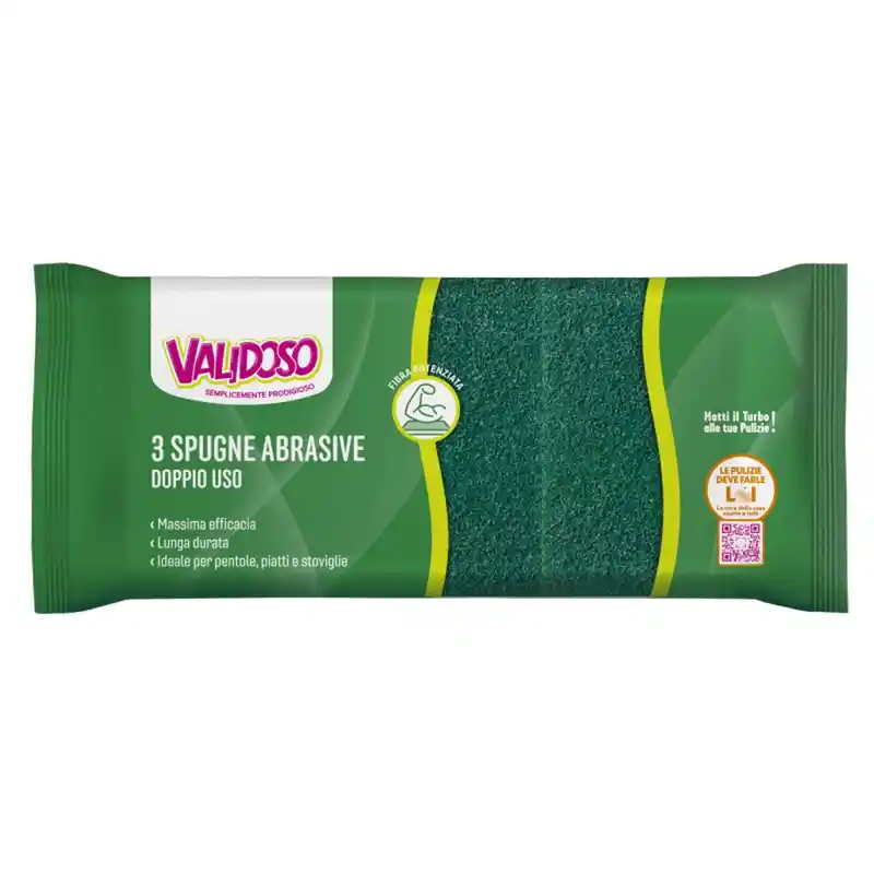 VALIDOSO - Scrubber Sponge 3 pcs