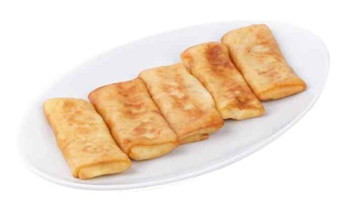 Fried signature pancake with sulguni and