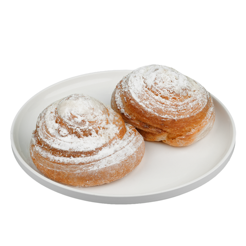 Semi-puff pastry bun with sesame paste (fasting)