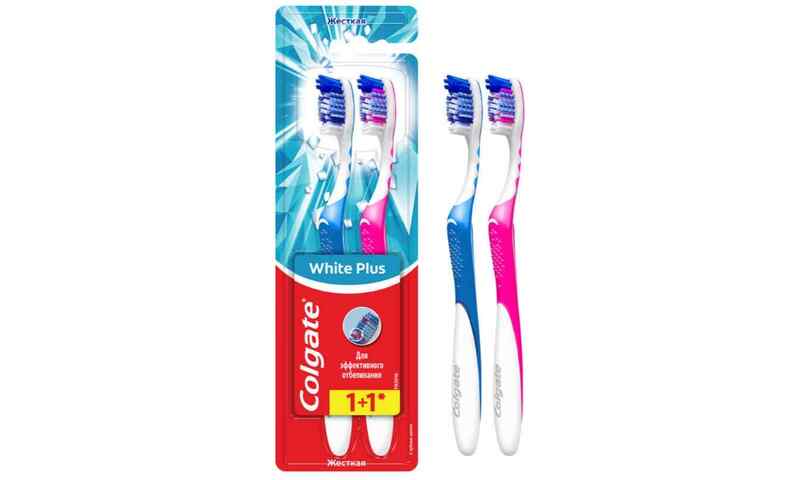 ქოლგეითი WHITENING 1+1 კბილის ჯაგრისი