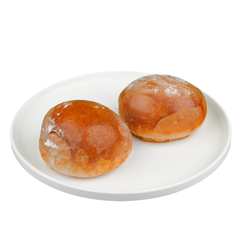 Bun with powdered sugar