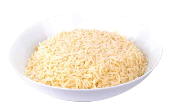 Boiled rice side dish