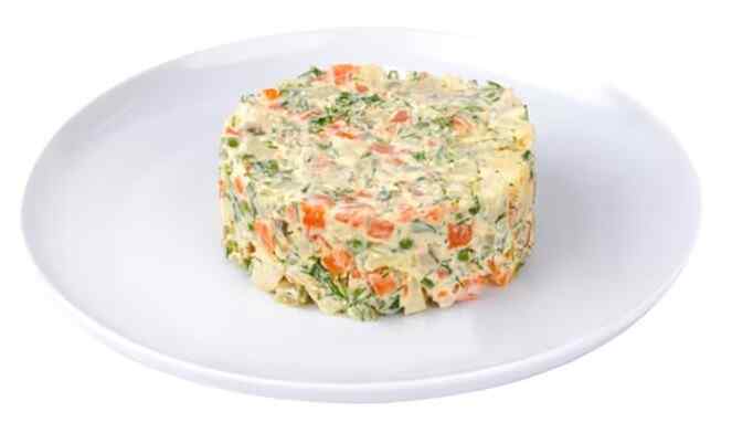 Vegetable salad with mayonnaise (fasting)