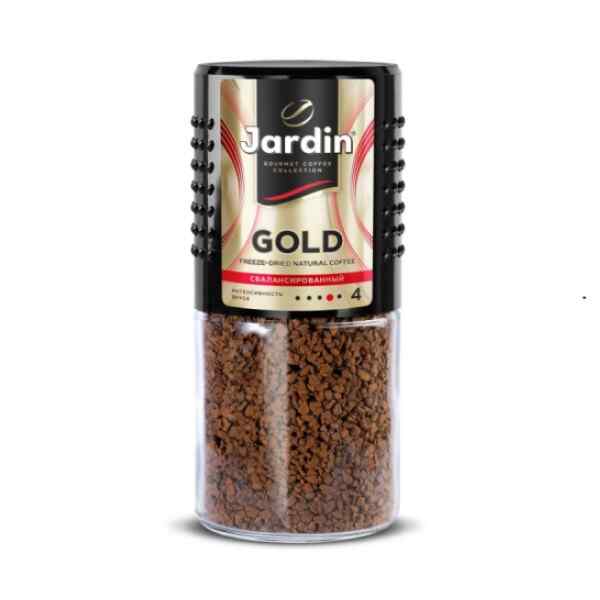 JARDIN-ყავა ხსნადი გოლდი 95 გრ შუშის ქილა N-5