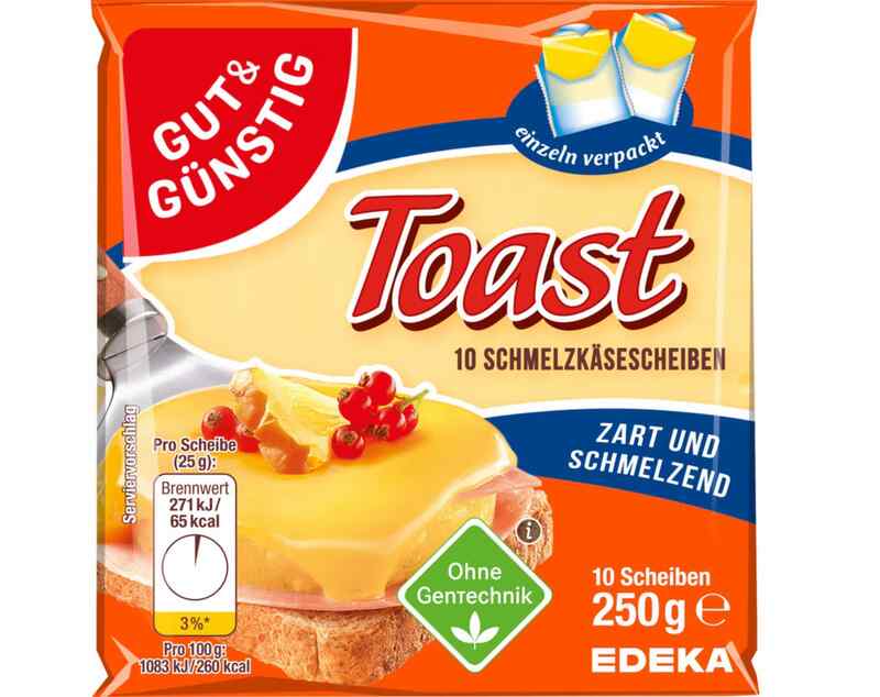 G+G - Processed Cheese Slices for Toast