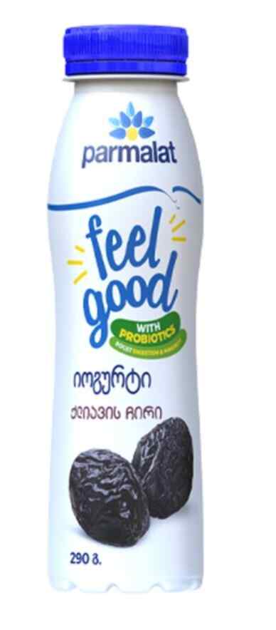 Drinkable yogurt "Parmalat" with dried plums and probiotics 290g