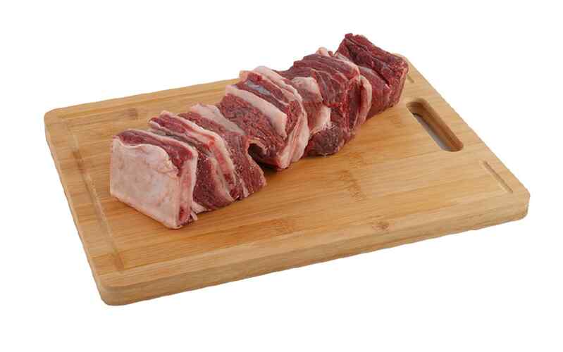 Beef with bone (rib) - weighed