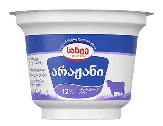 სანტე არაჟანი ნაღებით 12% 180 გ.