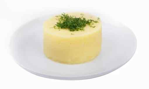 Mashed potatoes with butter and milk