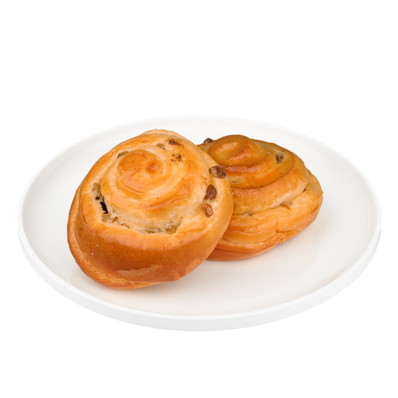 Brioche with vanilla cream filling