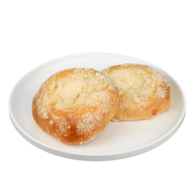 Bun with cottage cheese