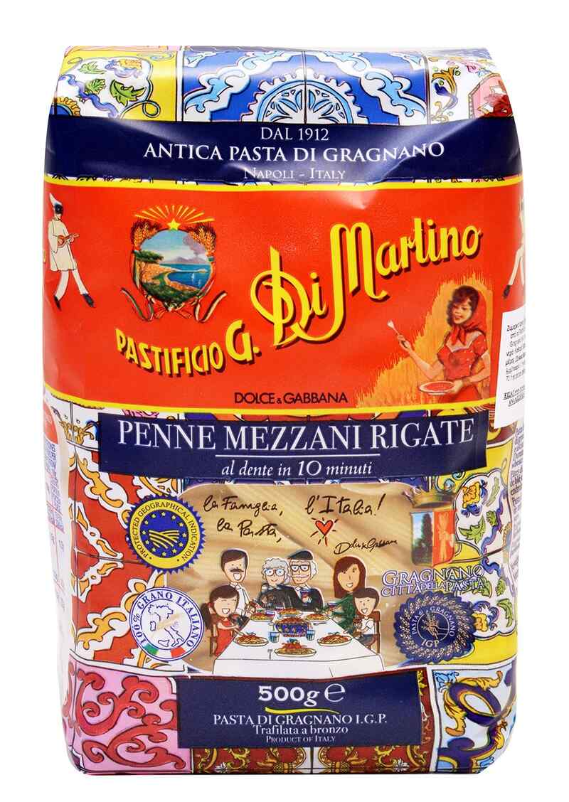 Di Martino - Penne Rigate Pasta 12x500 g Dolce and Gabbana Edition