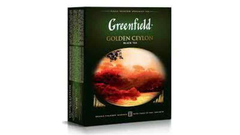 "GREENFIELD"-შავი ჩაი "გოლდენ ცეილონ" 2გრX100ც