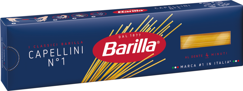 "BARILLA"- მაკარონი "კაპელინი" №1, 450გრ